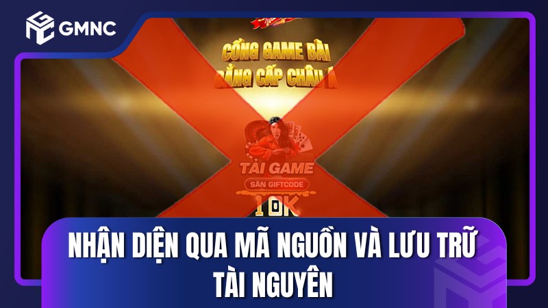 Nhận diện qua mã nguồn và lưu trữ tài nguyên
